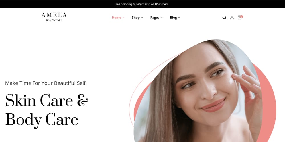 The Ultimate Collection of Free Elementor WooCommerce Templates 41 Amela