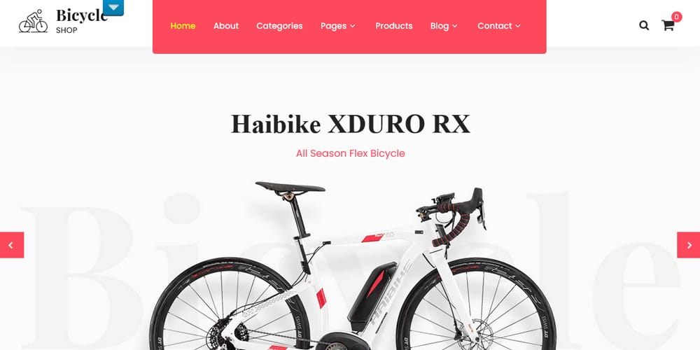 The Ultimate Collection of Free Elementor WooCommerce Templates 31 Bicycle Shop