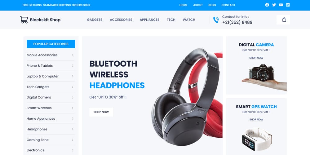 The Ultimate Collection of Free Elementor WooCommerce Templates 6 BlocksKit Shop