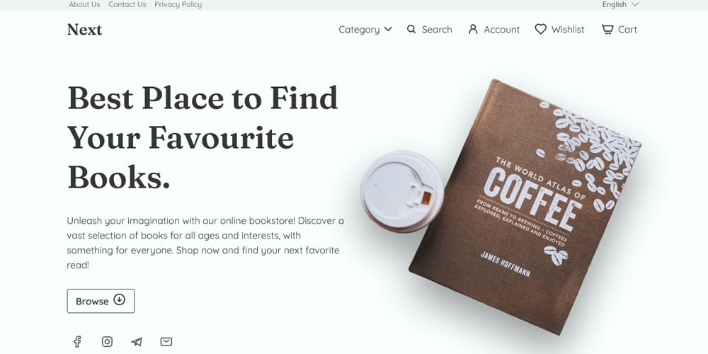 Streamline Your Online Store's Design with Tailwind Ecommerce Templates 11 Bookstore