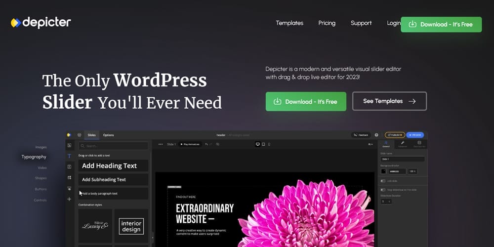 Top Free Elementor Slider Plugins You Need to Try Today 5 Depicter Slider