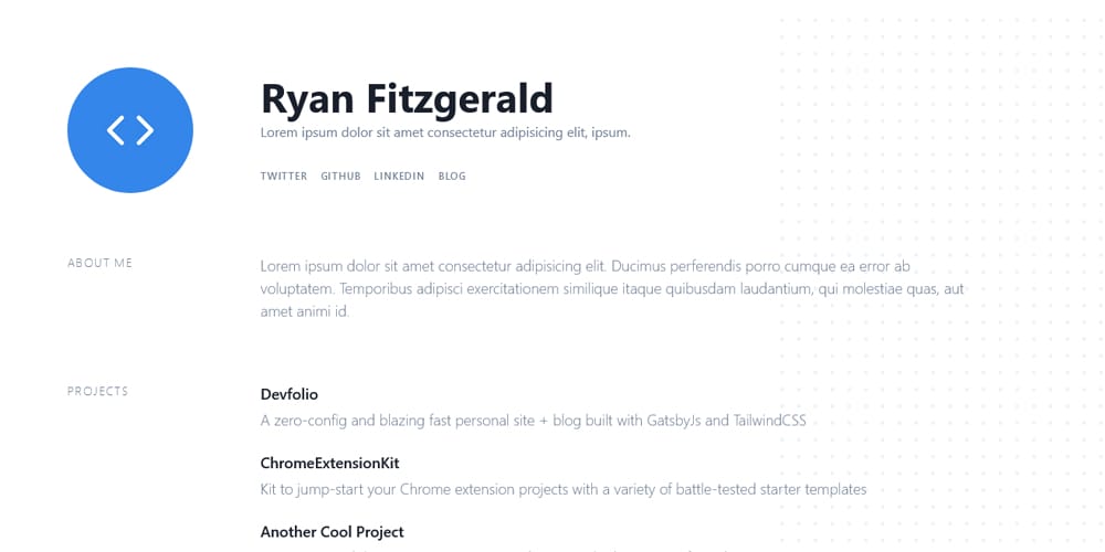 Top Free Tailwind Portfolio Templates to Showcase Your Work 20 Devfolio