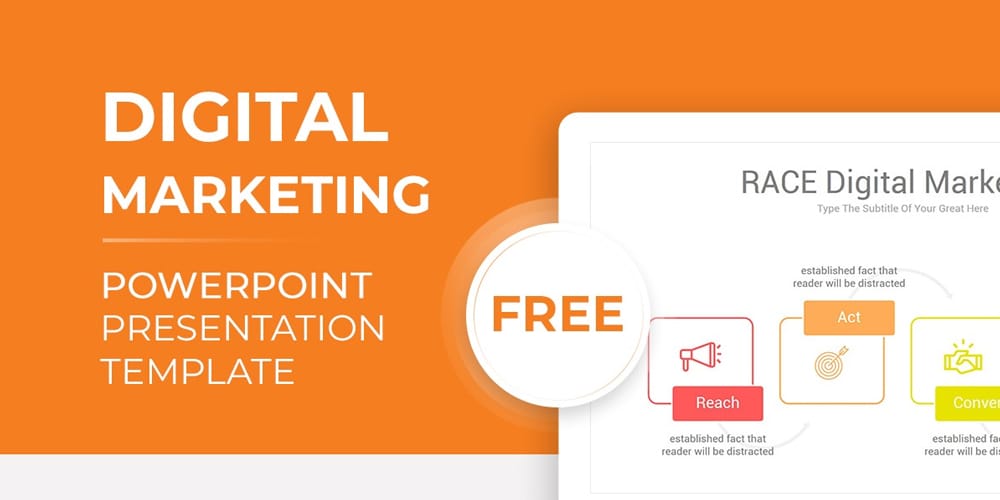 Stunning Free Design Templates for Powerpoint Presentations 23 Digital Marketing PowerPoint Template