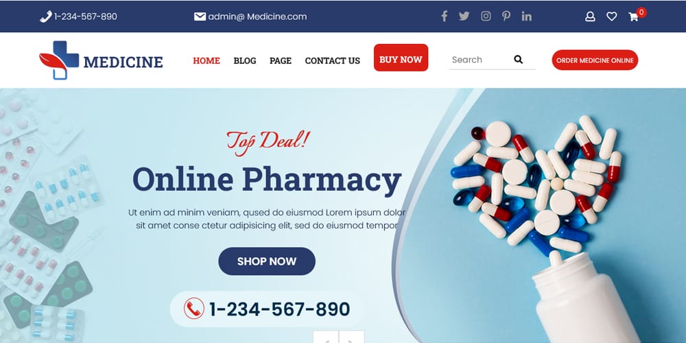 The Ultimate Collection of Free Elementor WooCommerce Templates 18 Free Pharmacy WordPress Theme