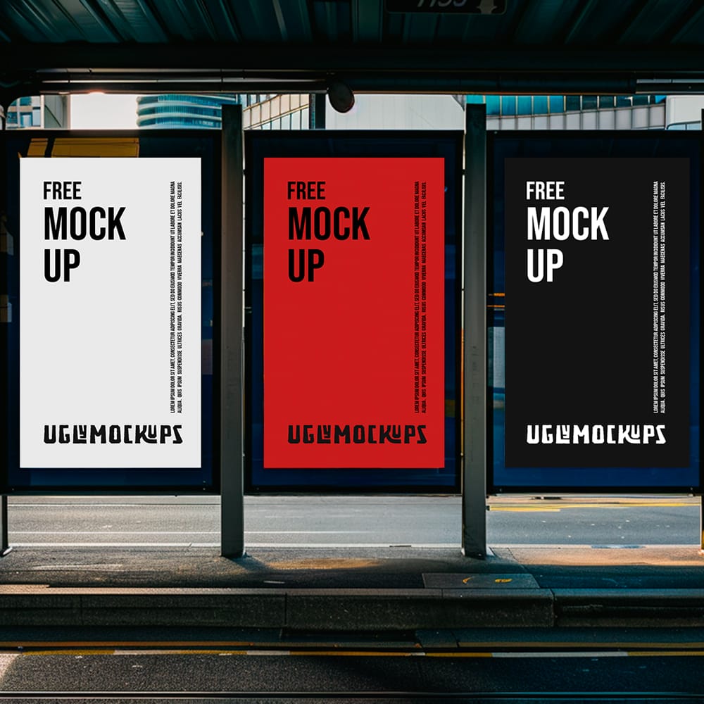Free Poster Billboard Mockup PSD 1 Free Poster Billboard Mockup PSD