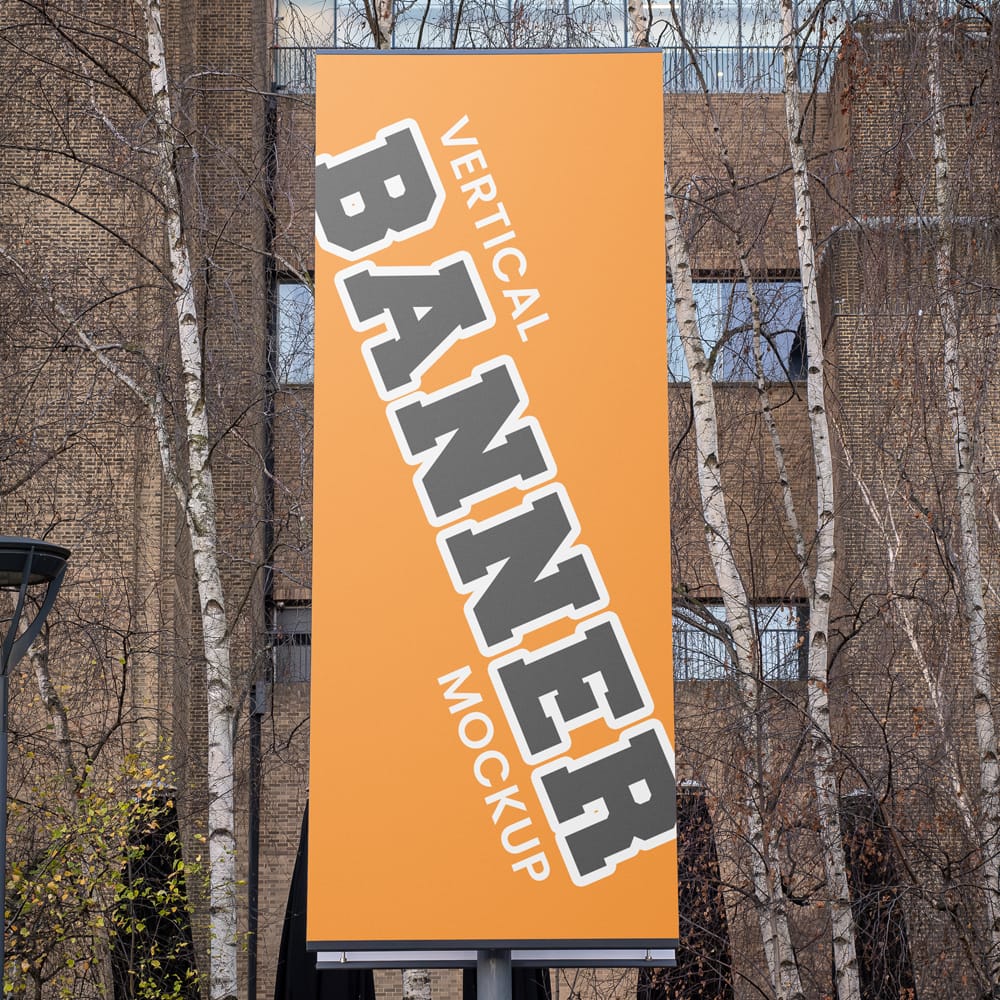 Free Tate Modern Banner Mockup PSD 1 Free Tate Modern Banner Mockup PSD