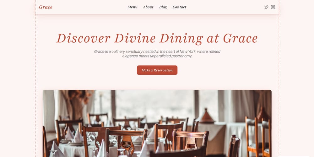 Ultimate Collection of Framer Free Templates 44 Grace