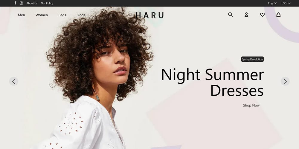 Streamline Your Online Store's Design with Tailwind Ecommerce Templates 10 Haru Fashion