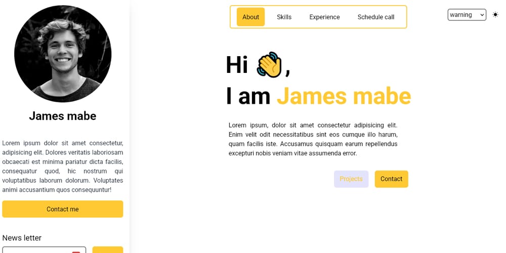 Top Free Tailwind Portfolio Templates to Showcase Your Work 21 JrDev portfolio