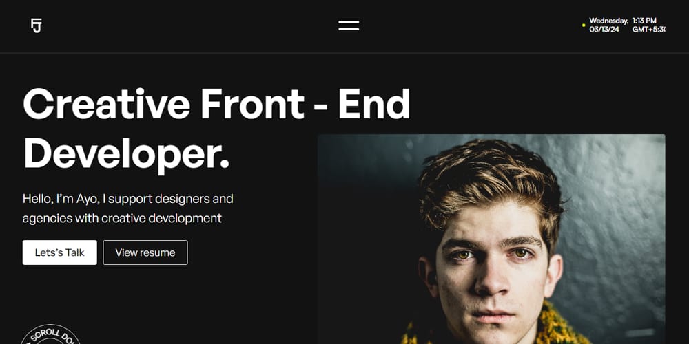 Ultimate Collection of Framer Free Templates 51 Kingsportfolio