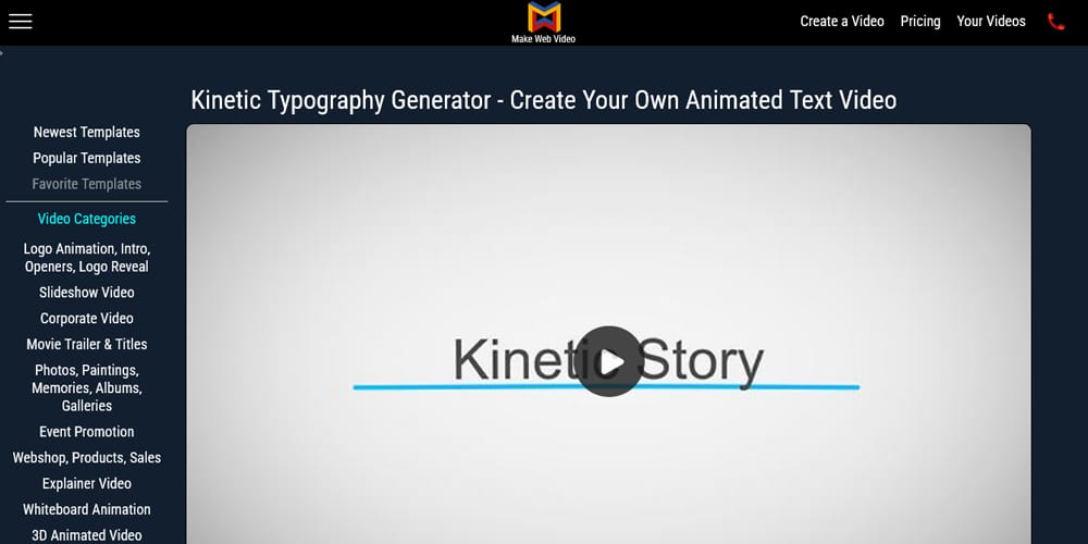Create Stunning Text Animation: Top Kinetic Typography Creator Tools 10 Make Web Video