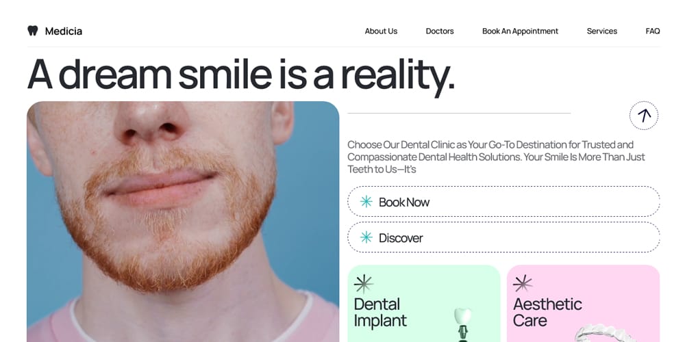 Ultimate Collection of Framer Free Templates 25 MediciaDentalCare