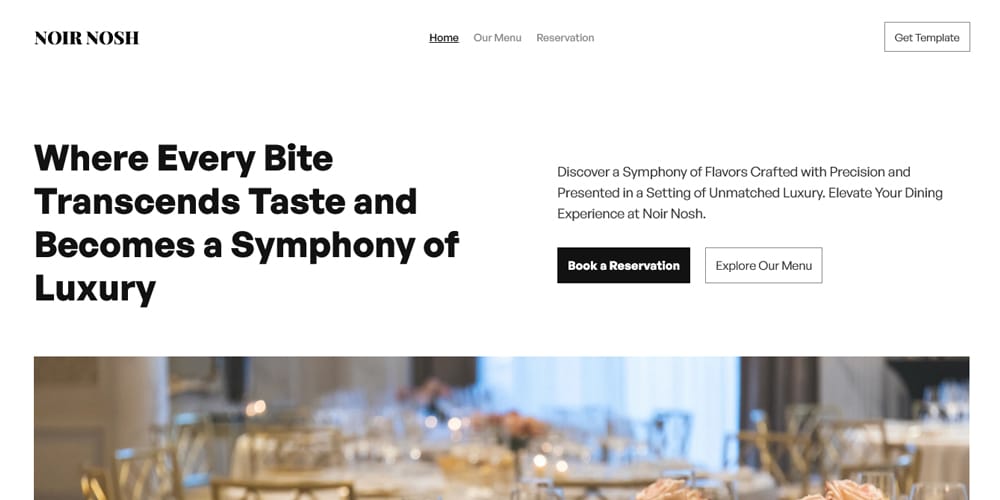 Ultimate Collection of Framer Free Templates 41 NoirNosh