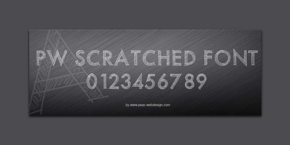 Top Free Sketch Fonts Every Designer Needs to Download 23 PWScratchedfont Font