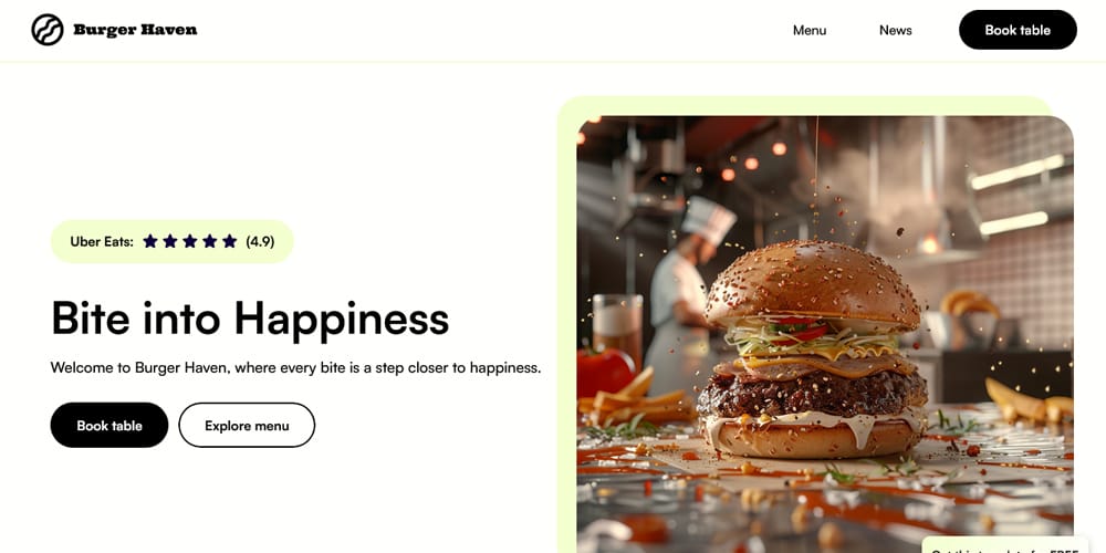 Ultimate Collection of Framer Free Templates 43 Patty
