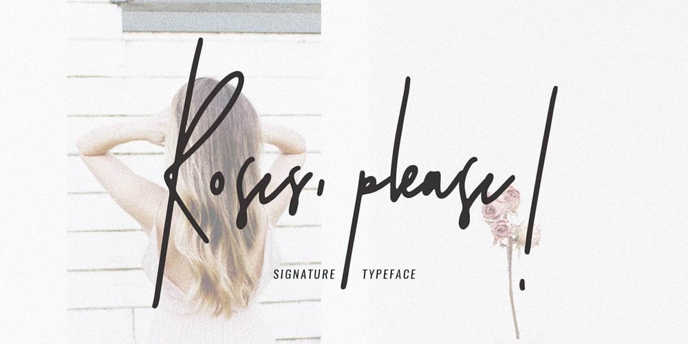 Discover the Best Free Ink Fonts: Handwritten, Calligraphy, and Script Styles 14 Roses Please Signature Typeface