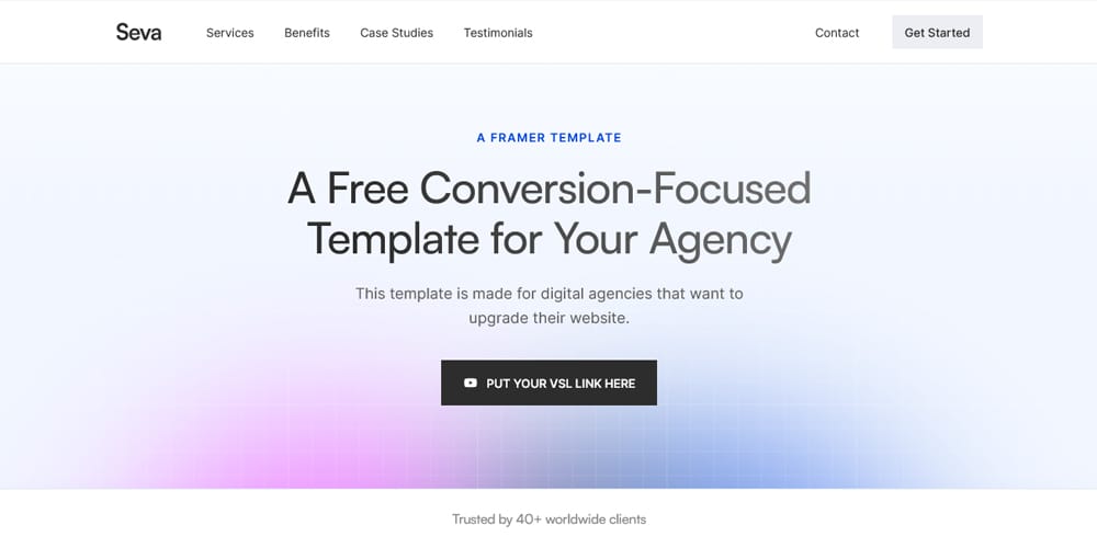 Ultimate Collection of Framer Free Templates 4 Seva