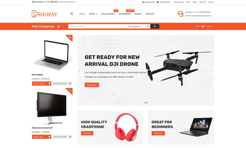 The Ultimate Collection of Free Elementor WooCommerce Templates 50 Shopay