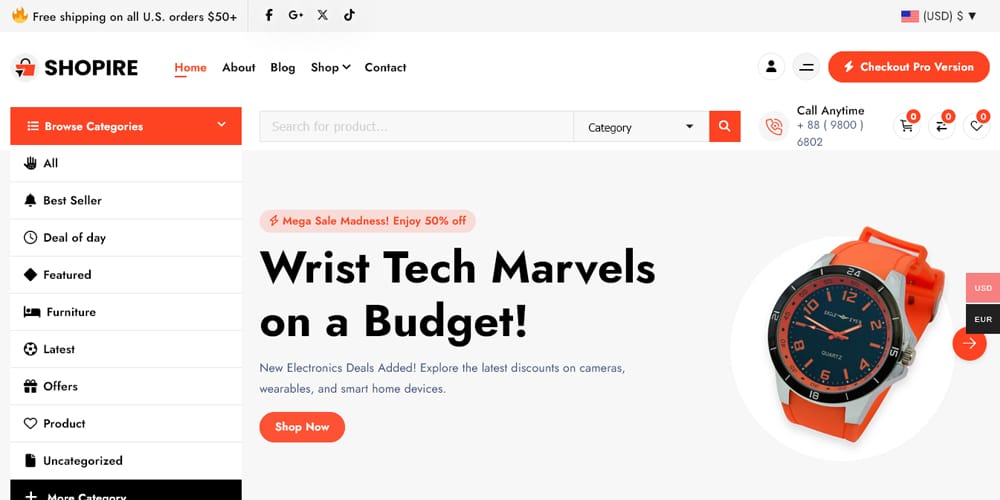 The Ultimate Collection of Free Elementor WooCommerce Templates 49 Shopire