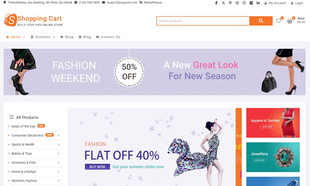 The Ultimate Collection of Free Elementor WooCommerce Templates 53 ShoppingCart