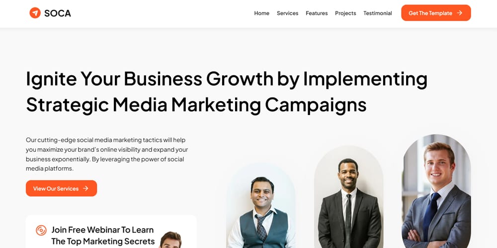 Ultimate Collection of Framer Free Templates 1 Soca