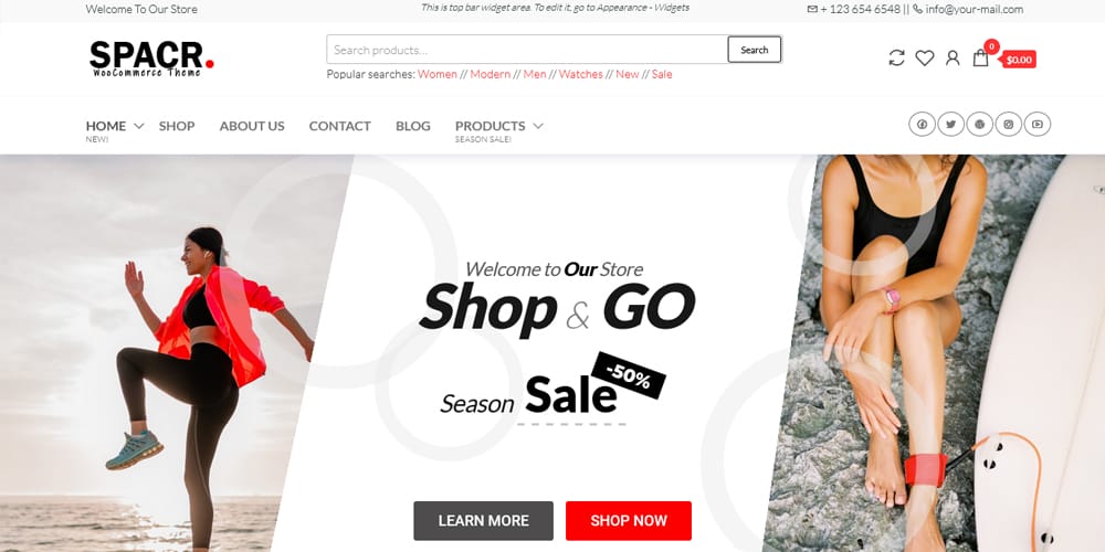 The Ultimate Collection of Free Elementor WooCommerce Templates 7 Spacr