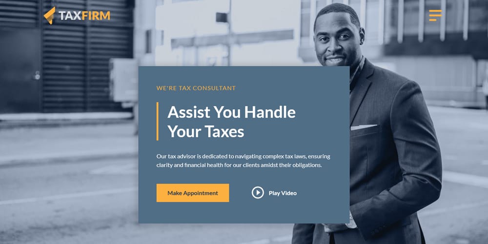 Ultimate Collection of Framer Free Templates 10 TaxFirm