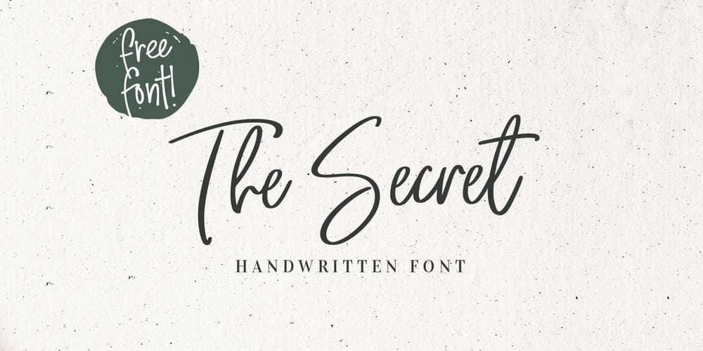 Discover the Best Free Ink Fonts: Handwritten, Calligraphy, and Script Styles 10 The Secret Handwritten Font