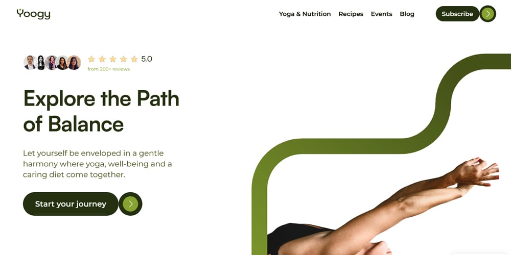 Ultimate Collection of Framer Free Templates 24 Yoogy