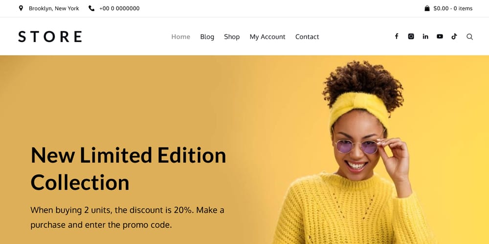 The Ultimate Collection of Free Elementor WooCommerce Templates 20 Yuma Store