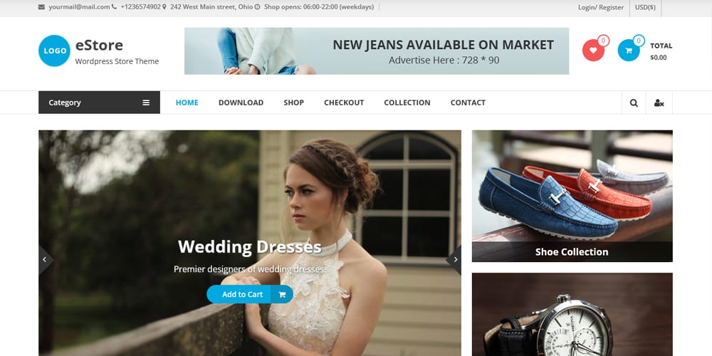 The Ultimate Collection of Free Elementor WooCommerce Templates 3 eStore