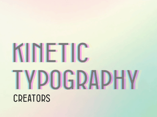 Kinetic Typography Creator