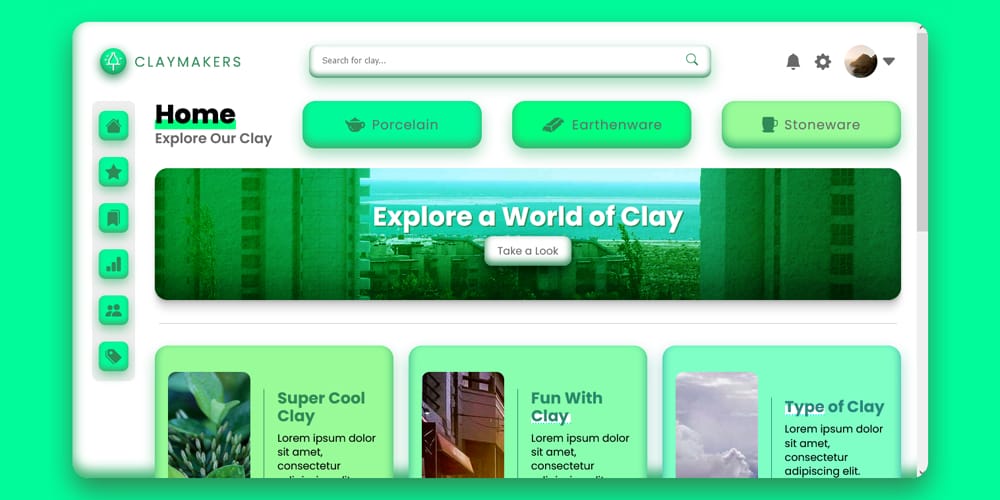 Must-Try Claymorphism Generator Tools for Stunning Designs 11 Claymorphic Dashboard