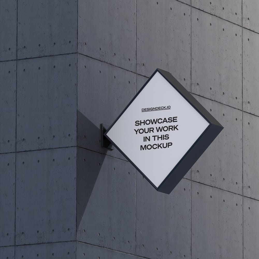 Free Corner Signs Mockup PSD 1 Free Corner Signs Mockup PSD