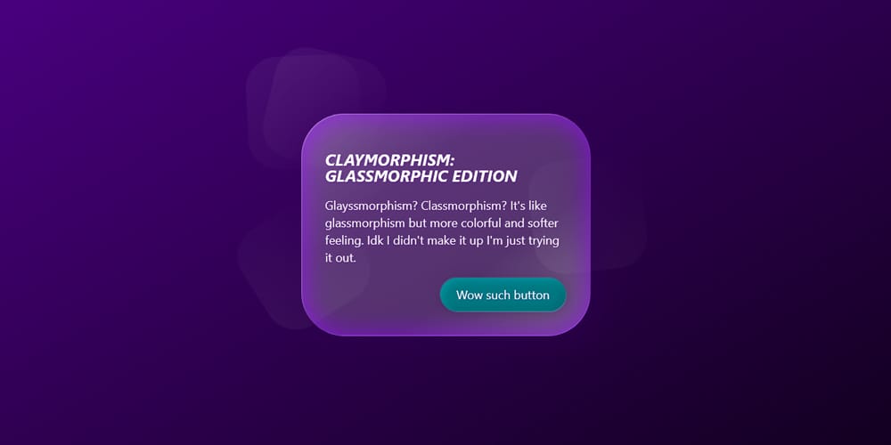 Must-Try Claymorphism Generator Tools for Stunning Designs 13 Glassmorphic Claymorphic