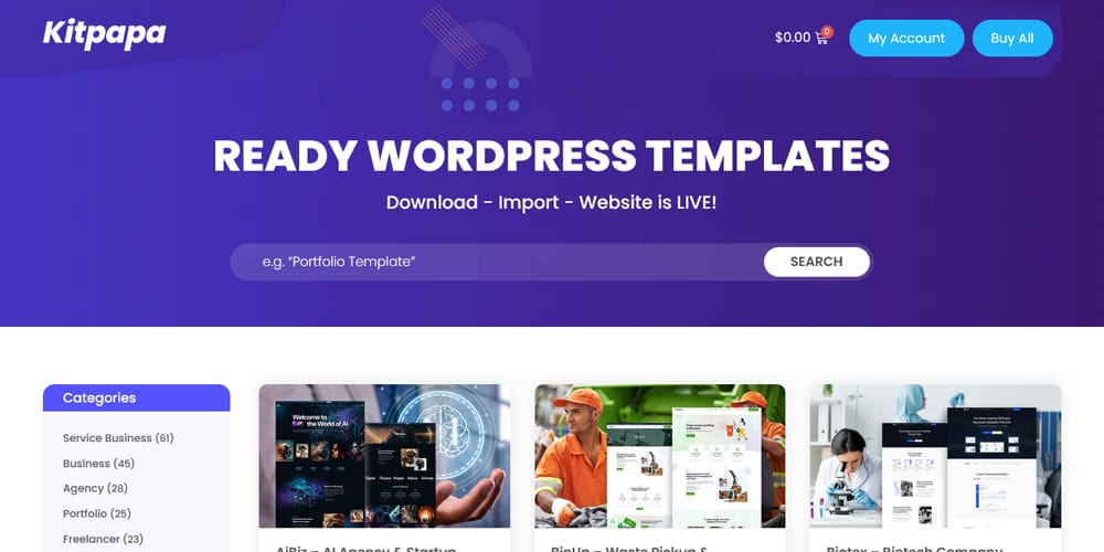 Discover the Best Elementor Templates Library Websites for Your Next Project 13 Kitpapa
