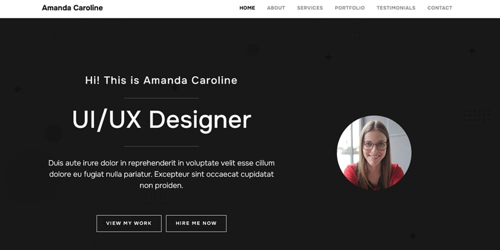 Discover the Top Bootstrap Resume Templates 19 Amanda