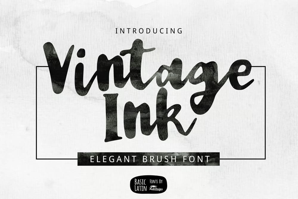 Discover the Best Free Ink Fonts: Handwritten, Calligraphy, and Script Styles 9 Vintage Ink Font