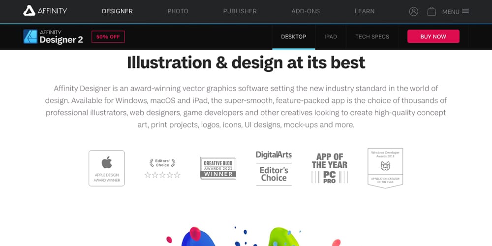 Best Web Page Design Tools for Modern Creators -2024 16 Affinity Designer