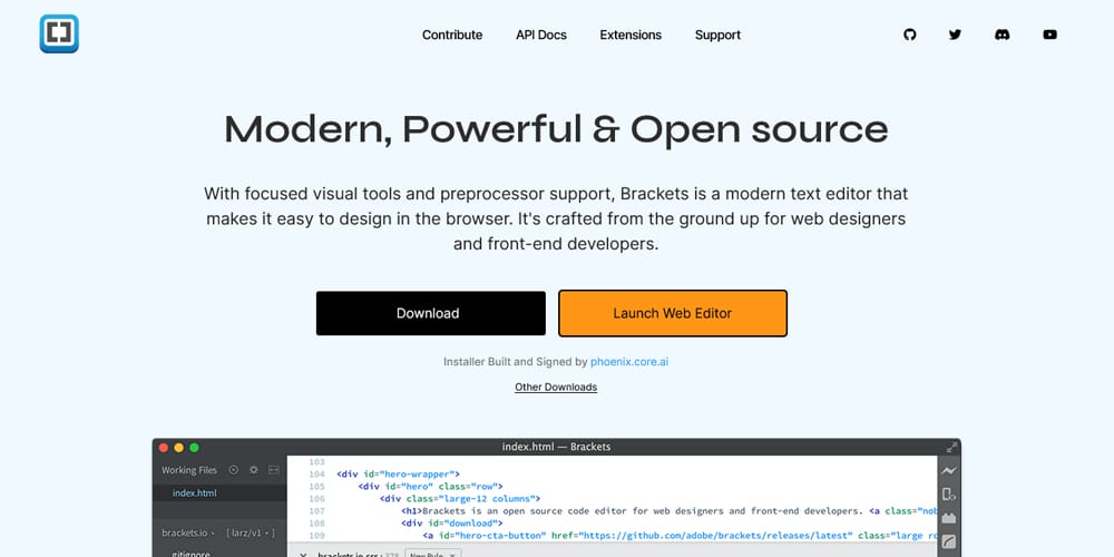 Best Web Page Design Tools for Modern Creators -2024 44 Brackets