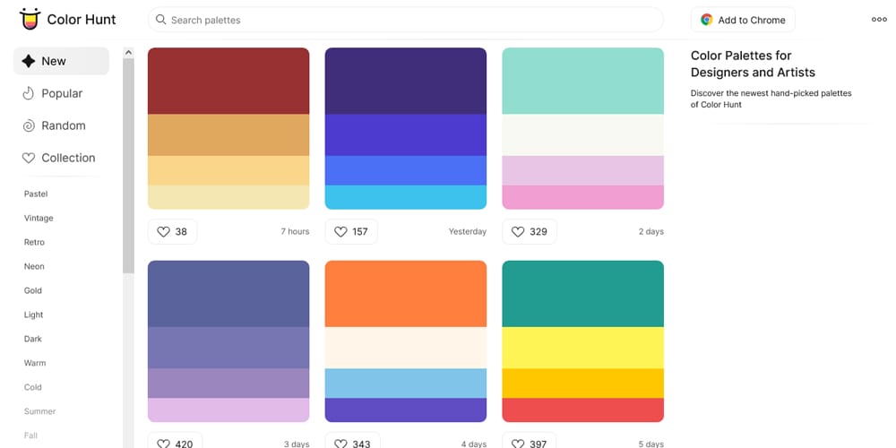 Best Web Page Design Tools for Modern Creators -2024 26 Color Hunt