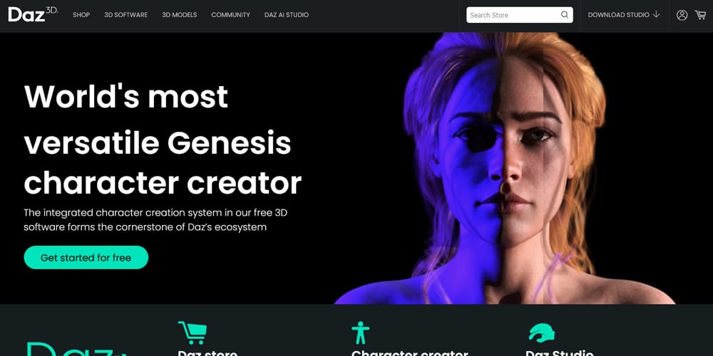 Where to Download Blender Character Models for Free 19 Daz 3D