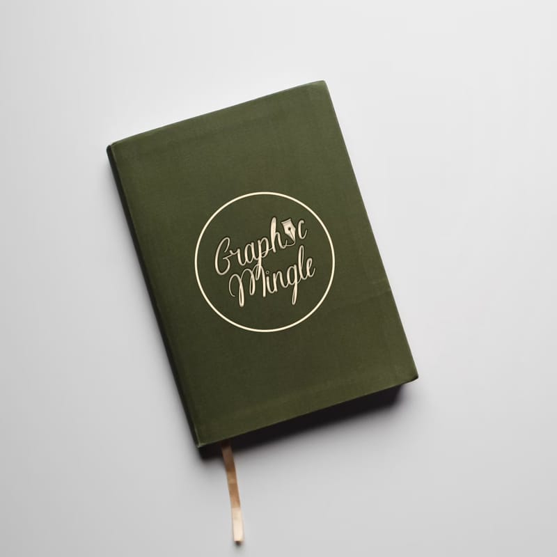 Free Diary Cover Mockup Psd