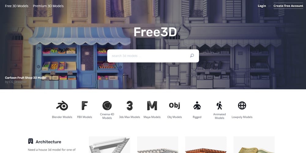 Where to Download Blender Character Models for Free 5 Free3D