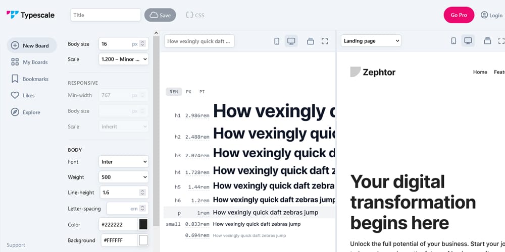 Best Web Page Design Tools for Modern Creators -2024 23 Typescale