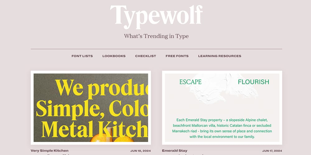 Best Web Page Design Tools for Modern Creators -2024 21 Typewolf