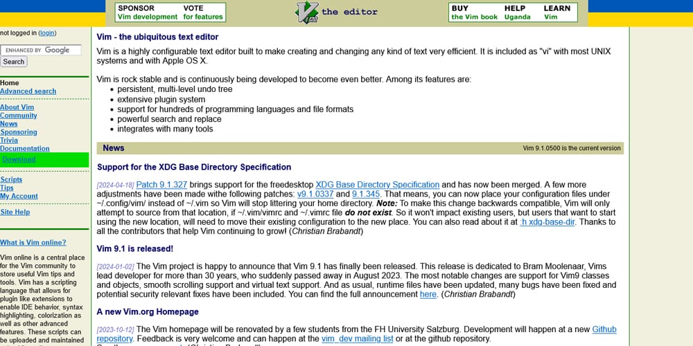 Best Web Page Design Tools for Modern Creators -2024 46 Vim