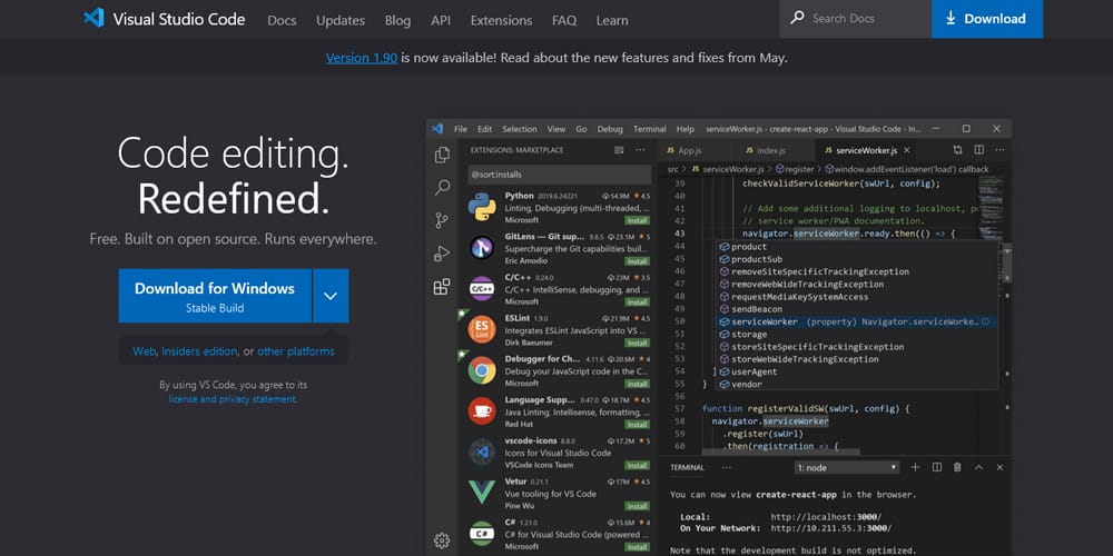 Best Web Page Design Tools for Modern Creators -2024 41 Visual Studio Code