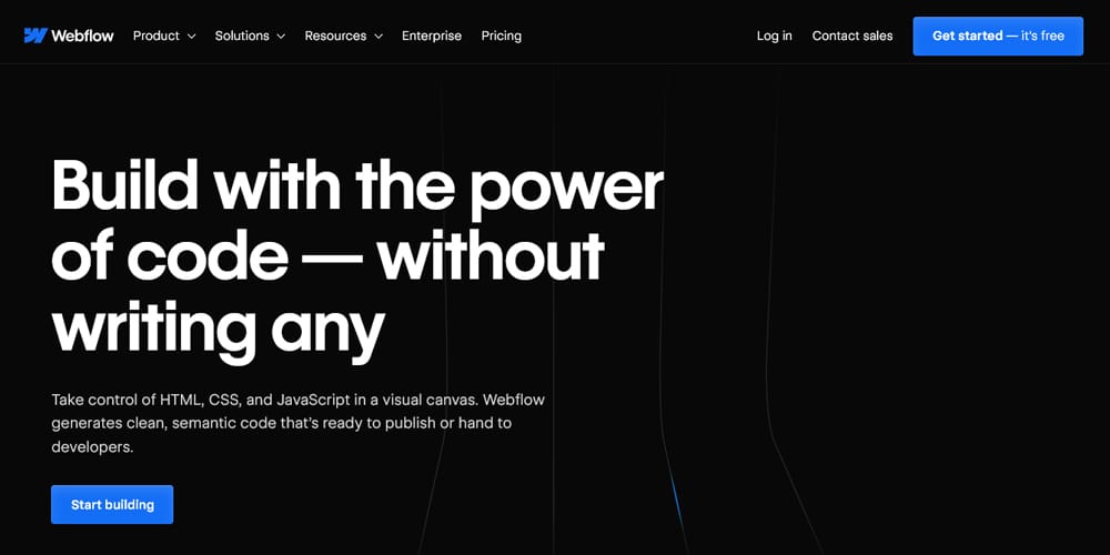 Best Web Page Design Tools for Modern Creators -2024 3 Webflow