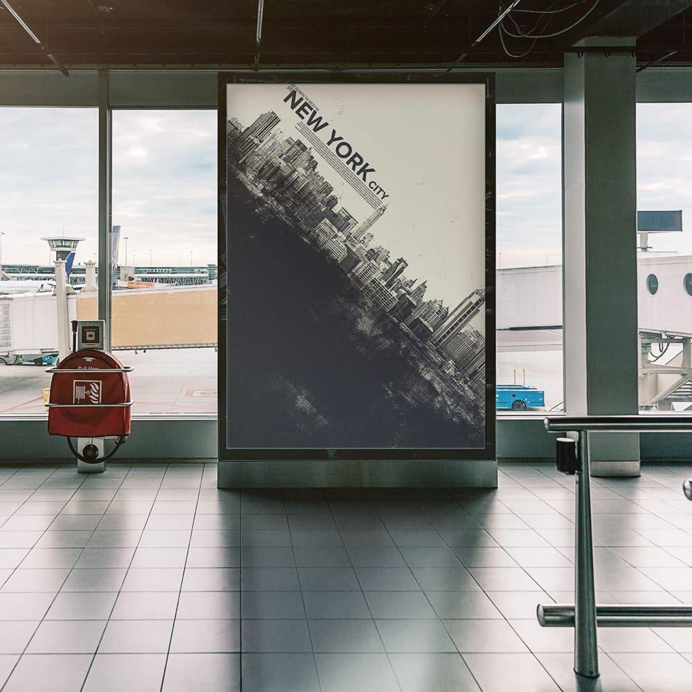 Free Hall Billboard Mockup PSD 1 Free Hall Billboard Mockup PSD